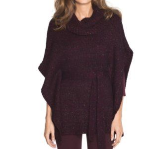 WHBM MARLED KNIT PONCHO Size XS